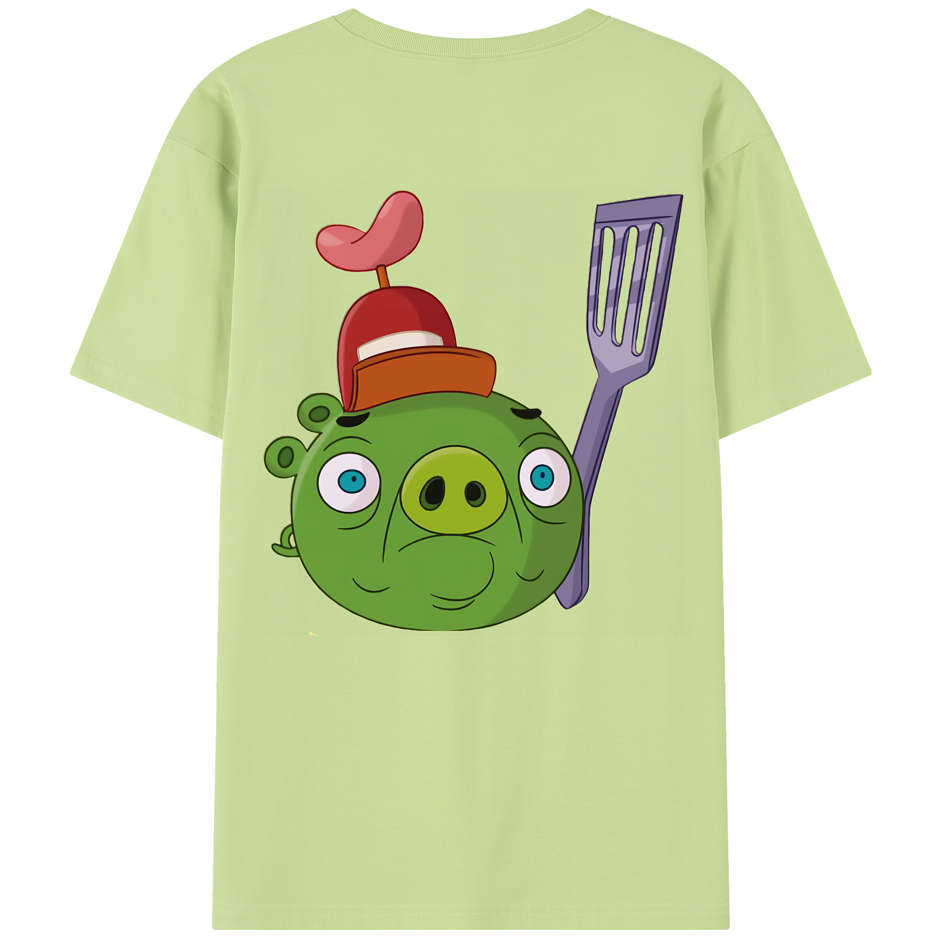 （画像用） Angry Birds アングリーバード 綿100％半袖Tシャツ（背面プリント）